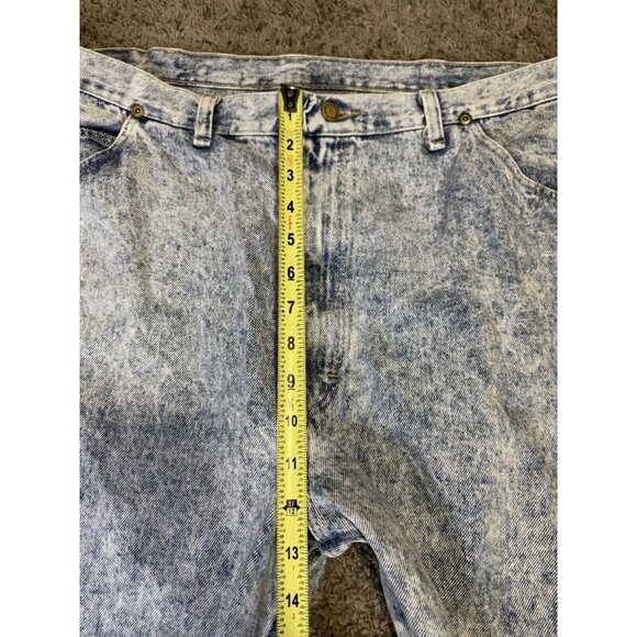 Vintage 90s WRANGLER Jeans 96501HW Denim Acid Wash Men’s 39x27 USA Rugged READ - Picture 6 of 7